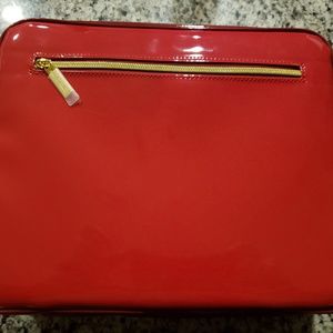 Brand new Red Vinyl Estee Lauder Makeup Bag